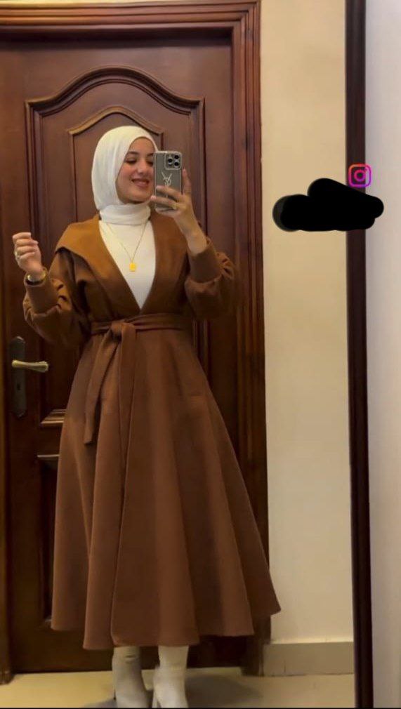 بالطو حزام كلوش